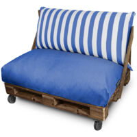 Coussin pour palette Toldotex Bleu Housse dossier 120x45x20 (uni) sans rembourrage Bleu
