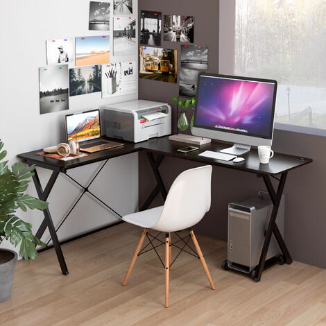 L-förmiger Schreibtisch Computertisch Eckschreibtisch Gaming PC Tisch Bürotisch 
