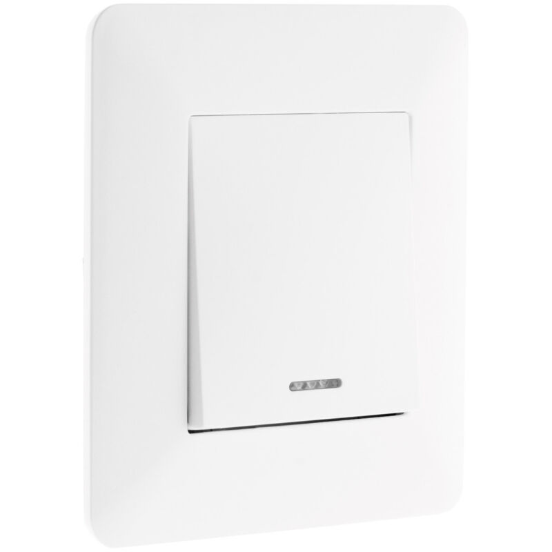 Funk LED-Dimmer Schalter Aufputz Weiß Für Dimmbare LED Lampe Drehdimmer XY