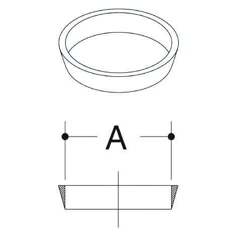 Konische Dichtung Aus Polypropylen F R Abflussdurchmesser Mm Lira