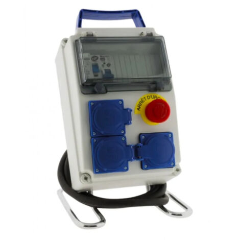 Wasserdichte Baustellentafel IP54, 1 Reihe, 8 Module