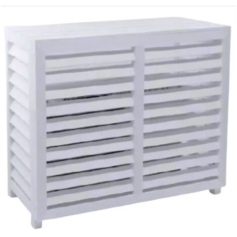 Weiße Verbundstoff-Klimaanlagenabdeckung, Außenmaße 1050x496x831mm.