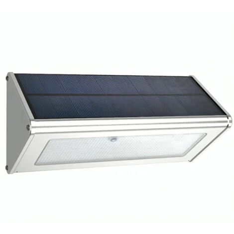 SolarWandleuchte IP44, Außenlicht mit Bewegungsmelder, 450 Lm