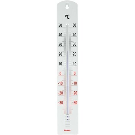 Aluminium Thermometer für Innen und Aussen Gartenthermometer 37 cm Garten Zimmer 