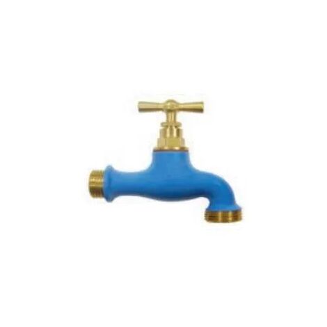 Zweifarbiger Wasserhahn Blau, 15x21/20x27