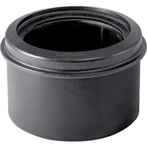 Geberit PE Übergangsmuffe DN 90/100 Außendurchmesser 90/110mm Höhe 75mm mit Lippendichtung EPDM (1/5)