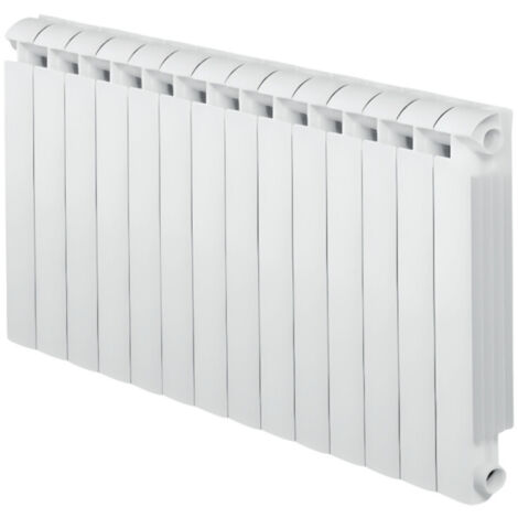Heizkörper Gusseisen Alu 2268W Zentralheizung 14 Elemente KLASS 800 weiß