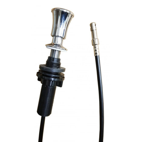 Zugstange aus verchromtem Messing, mit Kabel für automatischen Abfluss