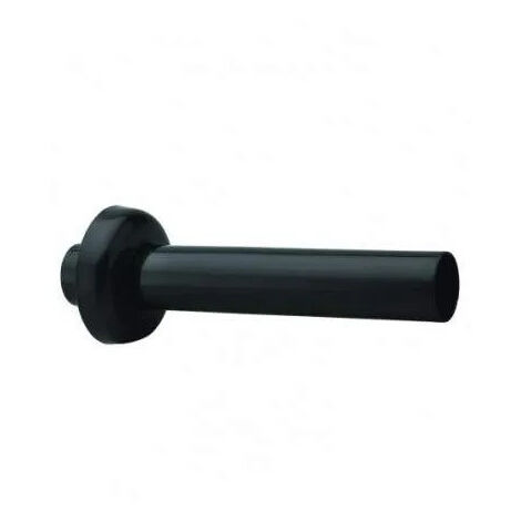Wandauslass 200mm, Durchmesser 32mm mit Rosette 70mm, schwarz