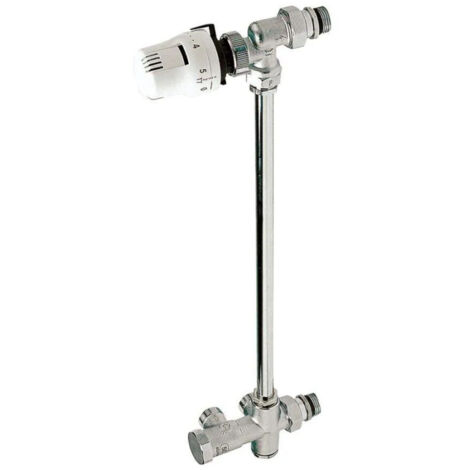 Komplettes Einrohrset mit Stock, für Wandauslass, Abstand 4cm