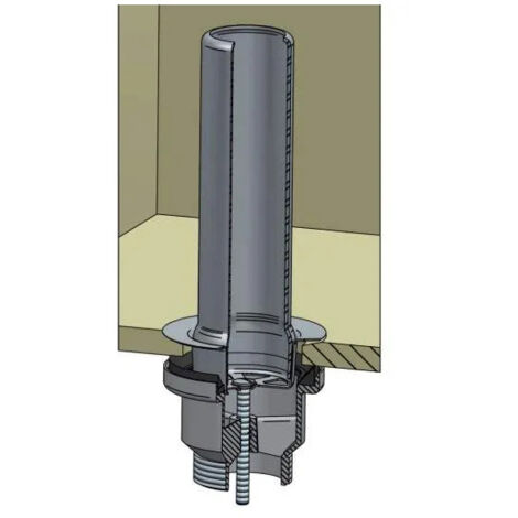 PRODIS PROJECT 60790 Ersatzteil PRODIS Abfluss Überlaufrohr 28 Mm