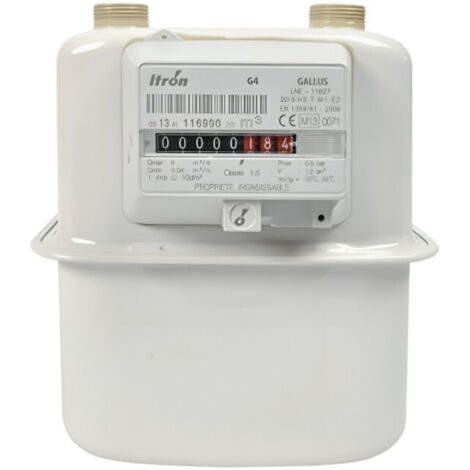Haushaltsgaszähler GALLUS 2000 G4, 6 m³/h, DN20, Niederdruck CEE