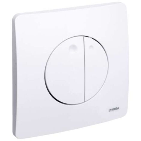 Wisa Quadro Gaia Bedienungsplatte Für Wand-WC - 2-Tasten Spülkasten Mit Verchromtem Design