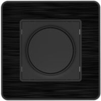 Einbau-Drehdimmer Modell KOURO Metall schwarz gebürstet ZENITECH
