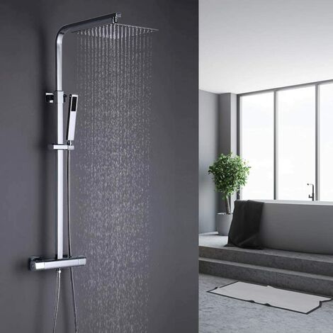 Sistema Doccia con Termostato rettangolare rubinetti doccia doccia a pioggia doccia Set doccia doccetta 