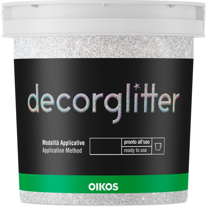 Additivo per pitture Oikos Decorglitter argento