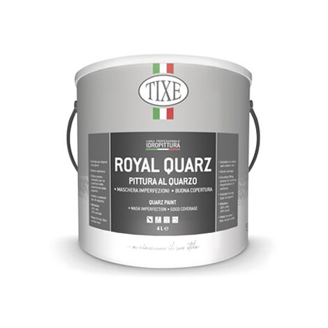 Pittura al quarzo con antialga Tixe Royal Quarz bianca lt. 14 (1/3)