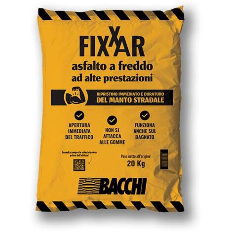 Asfalto a freddo alte prestazioni Fixxar Kg. 20
