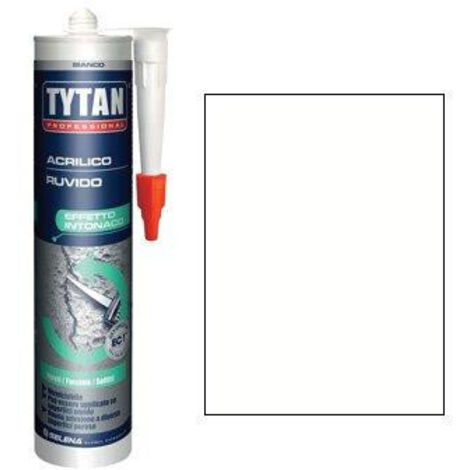 Tytan Sigillante acrilico Ruvido bianco verniciabile Effetto intonaco 300 ml