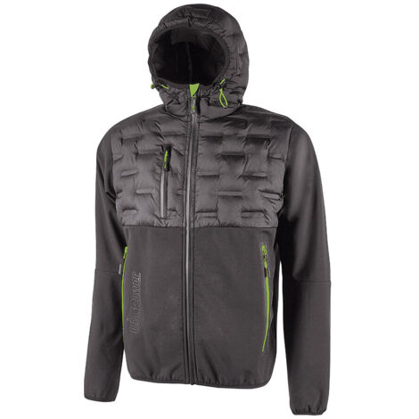 U-POWER GIACCONE SPOCK GRIGIO-VERDE TAGLIA L