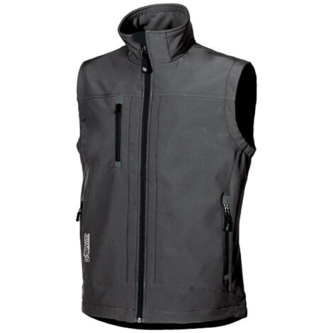 Gilet da lavoro senza maniche softshell CLIMB Grigio 4XL
