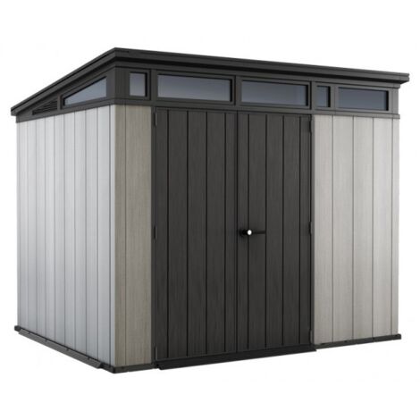 Casetta da Giardino Porta Attrezzi 277x218x226 cmin Duotech Keter Artisan 9x7 Grigia