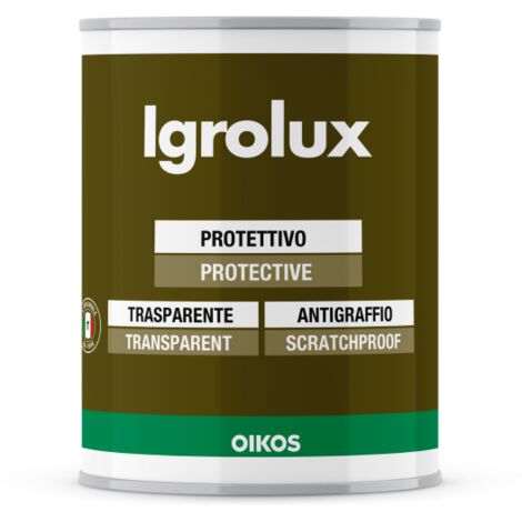 Protettivo trasparente antigraffio Oikos Igrolux satinato lt. 0,75