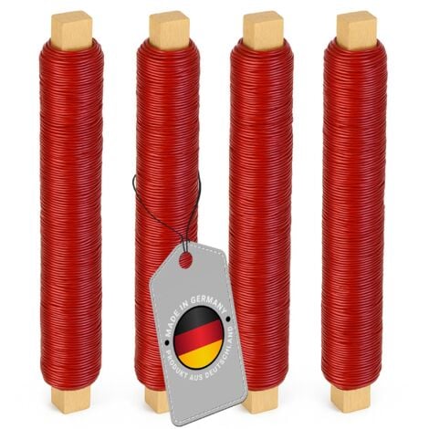 8 Rollen Blumendraht 0,71mm - Grüner Bindedraht Für Floristik & Basteln