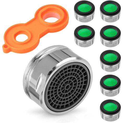 Wasserhahn Strahlregler 8x M 24 Wassersparer Siebeinsatz Kupfer mit ABS-Filter (1/5)