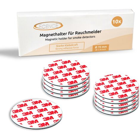 10X RAUCHMELDER MAGNET Magnethalter Magnetbefestigung Feuermelder