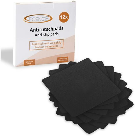 Anti Rutsch Pads selbstklebend 28 mm schwarz (12 Stück)