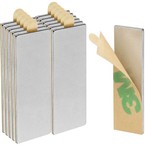 Neodym Klebe-Magnete 12 Stck. selbstklebend Quader klein 30x10x1mm Rechteckig