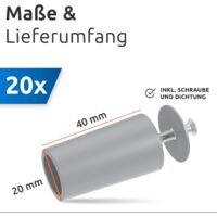 Rolladen Anschlagstopfen Endpunkt Stopper 28/40/60  Produktbild-Vorschau 2