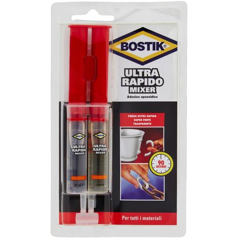 Bostik Acciaio Liquido 2x15ml Adesivo Epossidico Bicomponente x Metalli