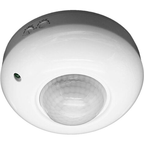 Sensor de movimiento de superficie PIR 360º IP20 Blanco