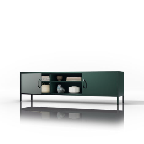 Meuble TV XL ROSARIA 1700 x 400 x 500, vert bouteille