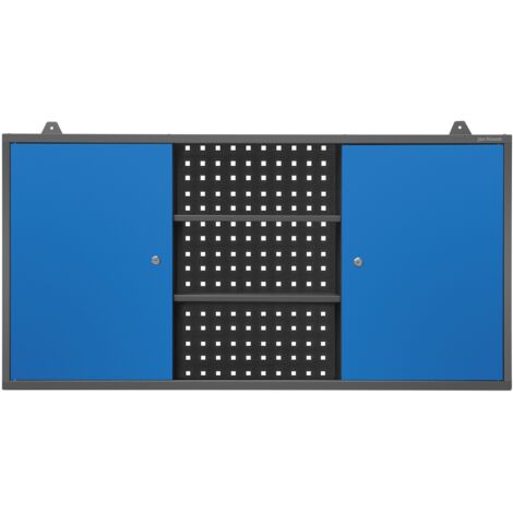 Elément bas pour garage BEN, 1200 x 600 x 200 mm, bleu anthracite (1/3)