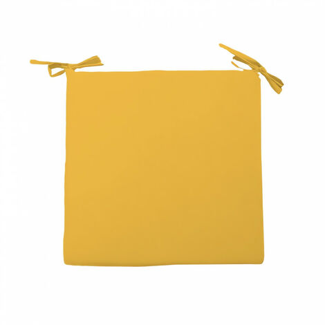 Dessus de chaise 40x40x3 cm ALIX jaune radieux, par Soleil d'ocre