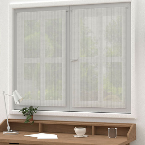 Paire de brise bise 60x120 cm BELLA argent, par Soleil d'ocre