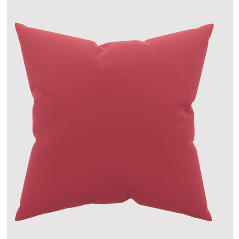 Taie d'oreiller unie 63x63 cm ZZZ rouge