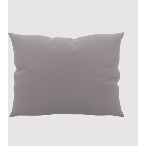 Taie d'oreiller unie 50x70 cm ZZZ gris
