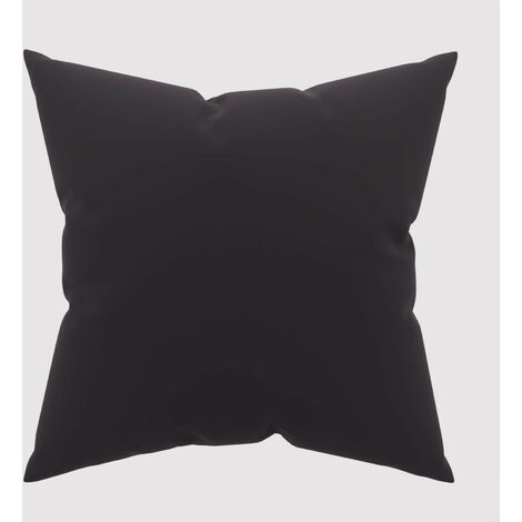 Taie d'oreiller unie 63x63 cm ZZZ noir