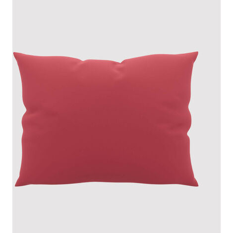 Taie d'oreiller unie 50x70 cm ZZZ rouge