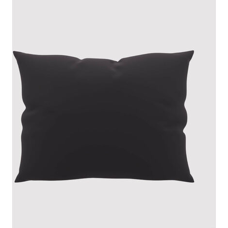 Taie d'oreiller unie 50x70 cm ZZZ noir