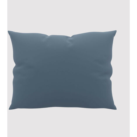 Taie d'oreiller unie 50x70 cm ZZZ bleu jean