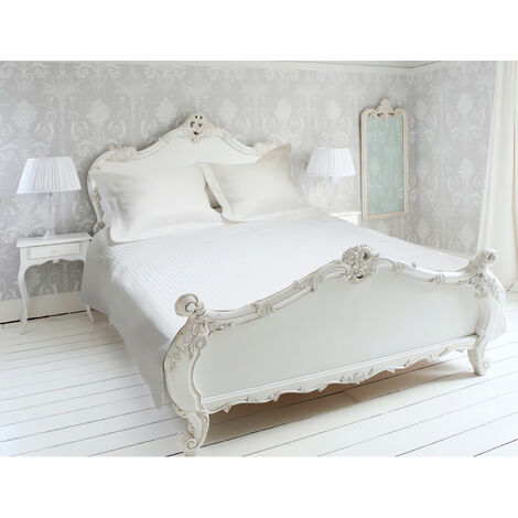 Parure de drap 4 pièces en percale EDEN satin, coloris blanc (1/3)