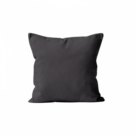 Housse de coussin 40x40 cm ALIX anthracite, par Soleil d'ocre