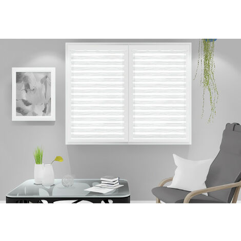 Louis Brise-bise, Polyester, Blanc, par Soleil d'ocre - 60 x 120 cm