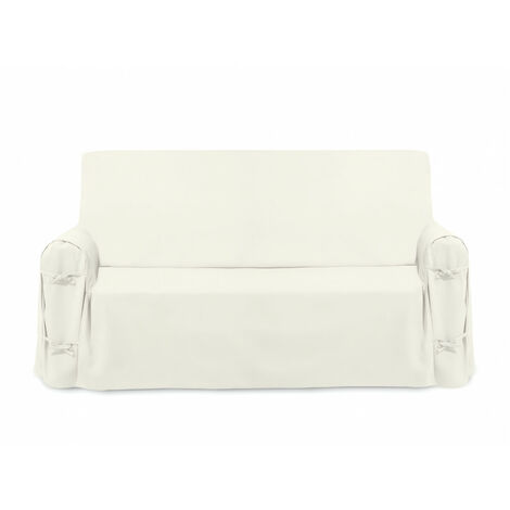 Soleil D Ocre – Housse de canapé en coton écru 90x205x60 cm – Tissu 100% coton – Style classique pour embellir votre intérieur