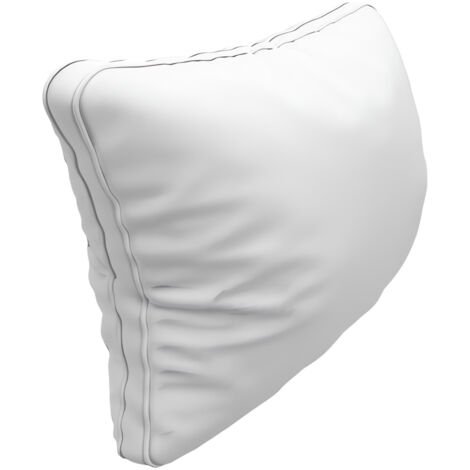 Coussin Décoratif Rectangulaire En Coton Blanc Fait Main, Broderie Cils Noirs 15x11 Pouces